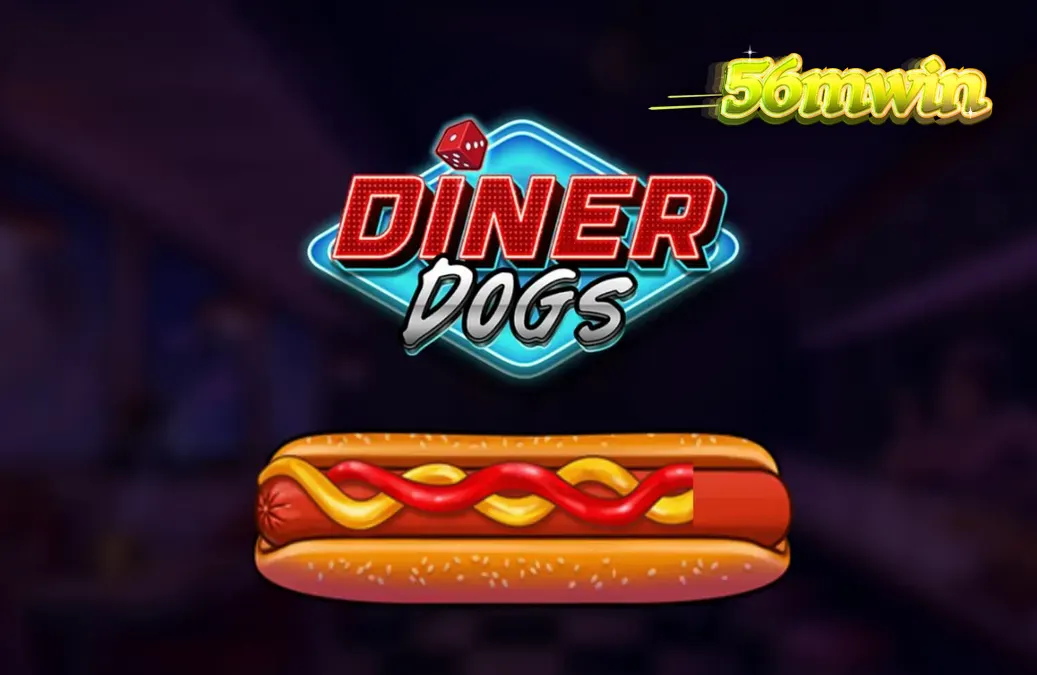 Diner Dogs slot machine interface com tema noir e elementos de diner anos 50